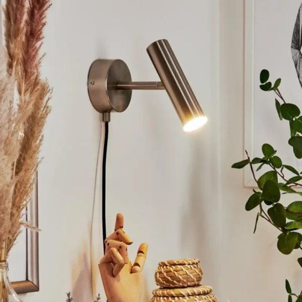 hofstein Applique murale Dalheim LED Nickel mat, 1 lumière* Lampes Modernes