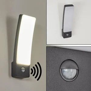 hofstein Applique murale d'extérieur Maseru LED Anthracite, 1 lumière, Détecteur de mouvement* Lampes Modernes