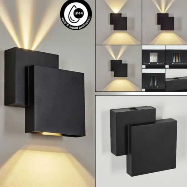 hofstein Applique murale d'extérieur Colare LED Noir, 1 lumière* Lampes Modernes