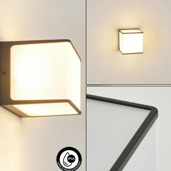 hofstein Applique murale d'extérieur Burseryd LED Anthracite, 1 lumière* Lampes Modernes