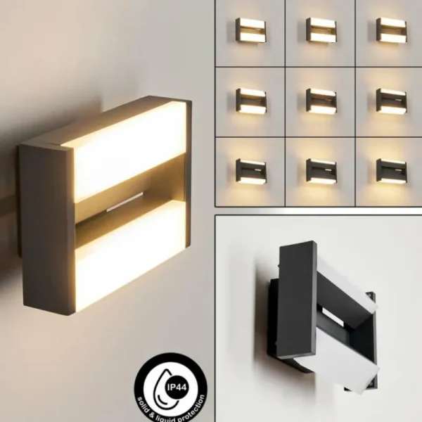 hofstein Applique murale d'extérieur Ramalheira LED Anthracite, 1 lumière* Lampes Modernes