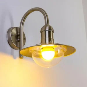 hofstein Applique murale d'extérieur Elima Acier inoxydable, 1 lumière* Lampes Modernes