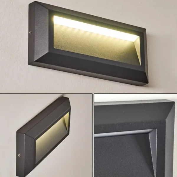 hofstein Applique murale d'extérieur Alkmaar LED Anthracite, 1 lumière* Lampes Modernes
