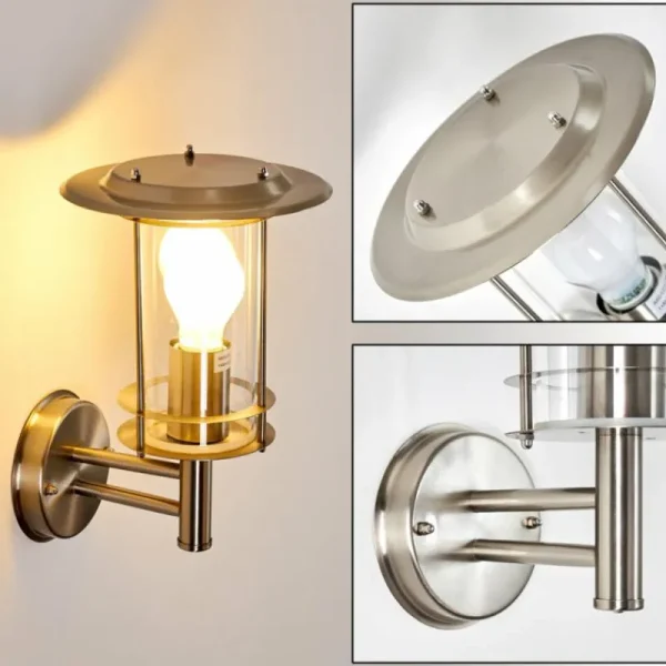 hofstein Applique murale d'extérieur Mulo Acier inoxydable, 1 lumière* Lampes Modernes