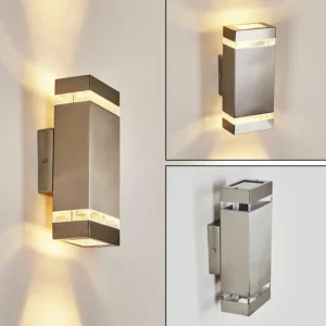 hofstein Applique murale d'extérieur Edevik Nickel mat, 2 lumières* Lampes Modernes