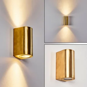 hofstein Applique murale d'extérieur Boda Laiton, 2 lumières* Lampes Modernes