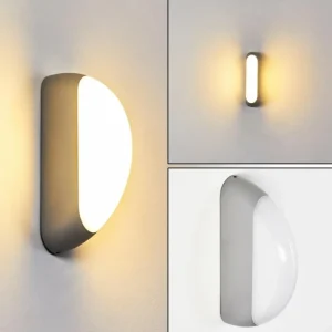 hofstein Applique murale d'extérieur Arvier LED Gris, 1 lumière* Lampes Modernes