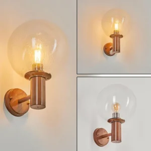 hofstein Applique murale d'extérieur Bubodefo Brun, Couleur bois, 1 lumière* Lampes Modernes