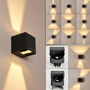 hofstein Applique murale d'extérieur Fauderup LED Anthracite, 2 lumières* Lampes Modernes