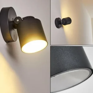 hofstein Applique murale d'extérieur Apenrader LED Anthracite, 1 lumière* Lampes Modernes