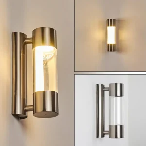 hofstein Applique murale d'extérieur Caivano LED Nickel mat, 1 lumière* Lampes Modernes