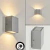hofstein Applique murale d'extérieur Casmilo LED Argenté, 2 lumières* Lampes Modernes