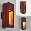 hofstein Applique murale d'extérieur Byremo Bois foncé, Noir, 1 lumière* Lampes Modernes