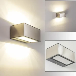 hofstein Applique murale d'extérieur Spider LED Acier inoxydable, 1 lumière* Lampes Modernes