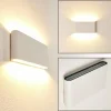 hofstein Applique murale d'extérieur Marsh LED Blanc, 2 lumières* Lampes Modernes