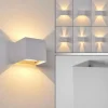 hofstein Applique murale d'extérieur Everton LED Blanc, 2 lumières* Lampes Modernes