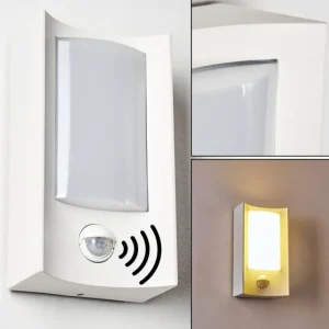 hofstein Applique murale d'extérieur Nordkapp LED Blanc, 1 lumière, Détecteur de mouvement* Lampes Modernes