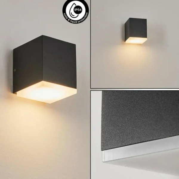 hofstein Applique murale d'extérieur Oatlands Anthracite, 1 lumière* Lampes Modernes