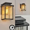 hofstein Applique murale d'extérieur Tieva Noir, Argenté, 1 lumière* Lampes Modernes