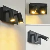 hofstein Applique murale d'extérieur Saeter LED Noir, 2 lumières* Lampes Modernes