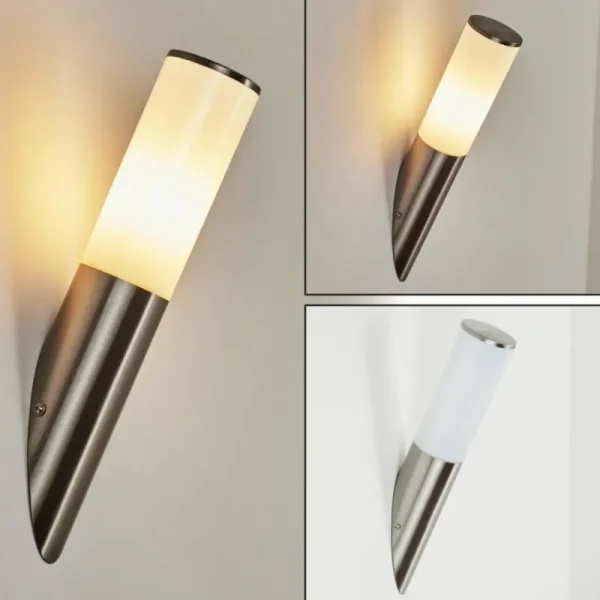 hofstein Applique murale d'extérieur Caserta Nickel mat, 1 lumière* Lampes Modernes