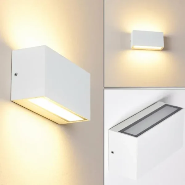 hofstein Applique murale d'extérieur Duluth LED Blanc, 1 lumière* Lampes Modernes