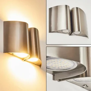 hofstein Applique murale d'extérieur Cornus LED Acier inoxydable, 4 lumières* Lampes Modernes