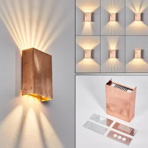 hofstein Applique murale d'extérieur Benin LED Cuivre, 1 lumière* Lampes Modernes