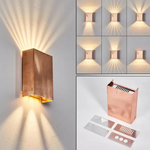 hofstein Applique murale d'extérieur Benin LED Cuivre, 1 lumière* Lampes Modernes