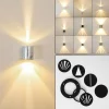 hofstein Applique murale d'extérieur Mora LED Zingué, 2 lumières* Lampes Modernes
