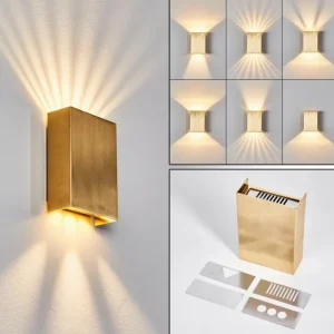 hofstein Applique murale d'extérieur Benin LED Laiton, 1 lumière* Lampes Modernes