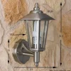 hofstein Applique murale d'extérieur Moskau Acier inoxydable, Transparent, 1 lumière* Lampes Modernes