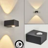 hofstein Applique murale d'extérieur Curvel LED Noir, 2 lumières* Lampes Modernes