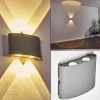 hofstein Applique murale d'extérieur Abaiang LED Gris, 1 lumière* Lampes Modernes
