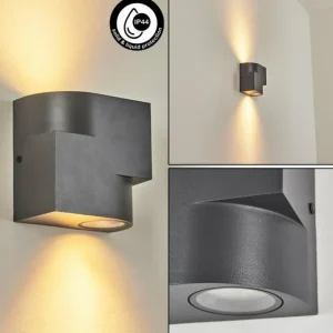 hofstein Applique murale d'extérieur Lolog Anthracite, 2 lumières* Lampes Modernes