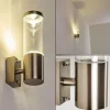 hofstein Applique murale d'extérieur Noreaz Chrome, 1 lumière* Lampes Modernes