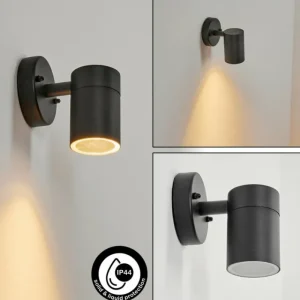 hofstein Applique murale d'extérieur Corneda Noir, 1 lumière* Lampes Modernes