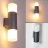 hofstein Applique murale d'extérieur Schafhaus Anthracite, 2 lumières* Lampes Modernes