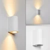 hofstein Applique murale d'extérieur Boda Blanc, 2 lumières* Lampes Modernes