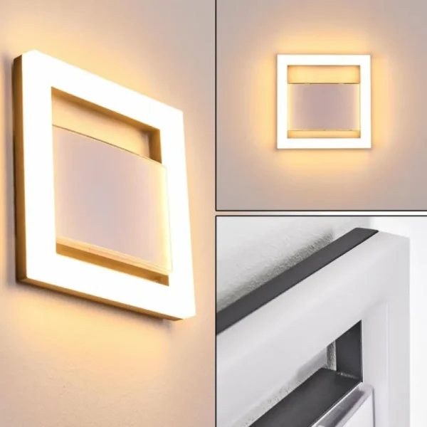 hofstein Applique murale d'extérieur Linna LED Aluminium, 1 lumière* Lampes Modernes
