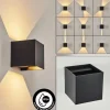 hofstein Applique murale d'extérieur Tamarin LED Noir, 2 lumières* Lampes Modernes