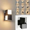 hofstein Applique murale d'extérieur Swanek LED Noir, 1 lumière* Lampes Modernes