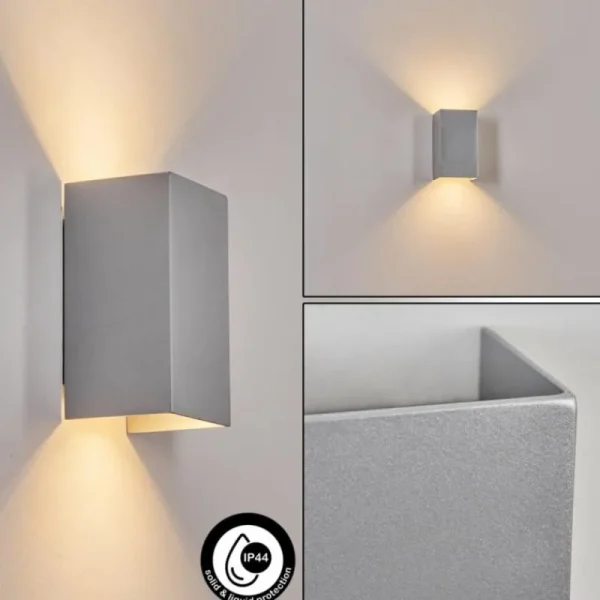 hofstein Applique murale d'extérieur Tamarin LED Gris, 1 lumière* Lampes Modernes