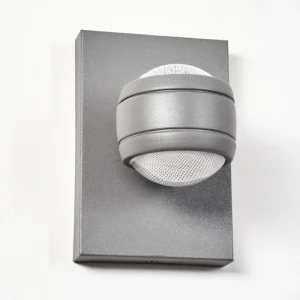 hofstein Applique murale d'extérieur Arsego LED Gris, 2 lumières* Lampes Modernes
