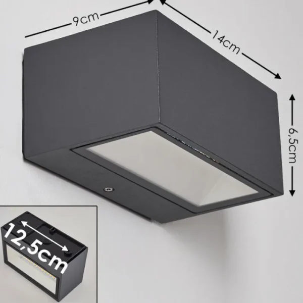 hofstein Applique murale d'extérieur Spidern LED Anthracite, 1 lumière* Lampes Modernes