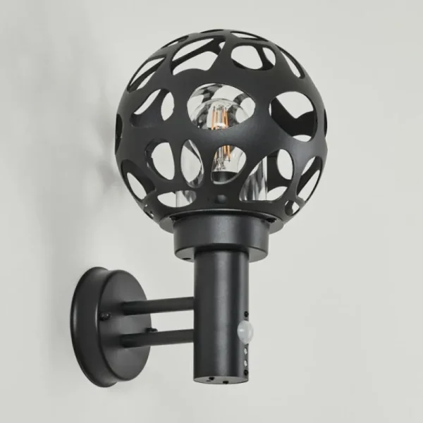 hofstein Applique murale d'extérieur Saaseg Anthracite, 1 lumière, Détecteur de mouvement* Lampes Modernes