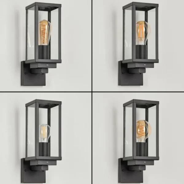 hofstein Applique murale d'extérieur Lapa Noir, 1 lumière* Lampes Modernes