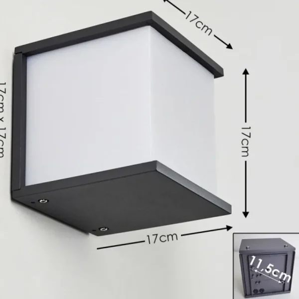 hofstein Applique murale d'extérieur Ebba Anthracite, 1 lumière* Lampes Modernes