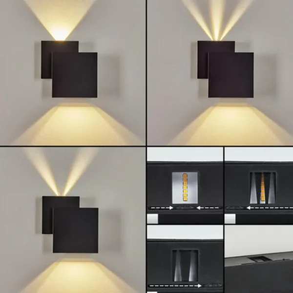 hofstein Applique murale d'extérieur Colare LED Noir, 1 lumière* Lampes Modernes