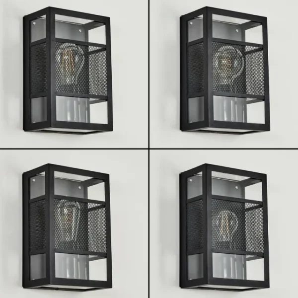hofstein Applique murale d'extérieur Nelgen Noir, 1 lumière* Lampes Modernes
